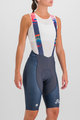 SPORTFUL Cyklistické kalhoty krátké s laclem - PETER SAGAN BODYFIT CLASSIC - modrá
