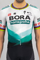 SPORTFUL Cyklistický dres s krátkým rukávem - BOMBER BORA - bílá/zelená