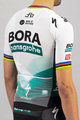 SPORTFUL Cyklistický dres s krátkým rukávem - BOMBER BORA - bílá/zelená