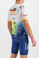 SPORTFUL Cyklistický dres s krátkým rukávem - TOTAL ENERGIES BOMBER - bílá/vícebarevná