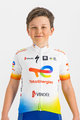 SPORTFUL Cyklistický dres s krátkým rukávem - TOTAL ENERGIES KIDS - bílá/vícebarevná