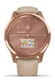 GARMIN chytré hodinky - VIVOMOVE LUXE 18K ROSE GOLD - růžová/zlatá/béžová