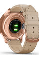 GARMIN chytré hodinky - VIVOMOVE LUXE 18K ROSE GOLD - růžová/zlatá/béžová