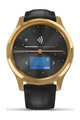 GARMIN chytré hodinky - VIVOMOVE LUXE 24K GOLD - černá/zlatá