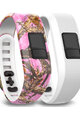 GARMIN sada náramků - PINKCAMO/WHITE - růžová/bílá