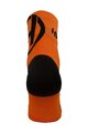 HAVEN Cyklistické ponožky klasické - LITE SILVER NEO 2PAK - oranžová/černá