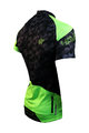 HAVEN Cyklistický dres s krátkým rukávem - SINGLETRAIL - černá/zelená