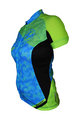 HAVEN Cyklistický dres s krátkým rukávem - SINGLETRAIL WOMEN - modrá/zelená