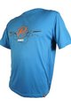 HAVEN Cyklistický dres s krátkým rukávem - NAVAHO II SHORT - modrá/oranžová