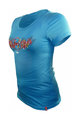 HAVEN Cyklistický dres s krátkým rukávem - AMAZON II SHORT - modrá/růžová