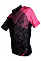 HAVEN Cyklistický dres s krátkým rukávem - SINGLETRAIL KID - černá/růžová