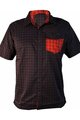 HAVEN košile - AGNESS SLIMFIT - černá/červená