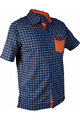 HAVEN košile - AGNESS SLIMFIT - oranžová/modrá