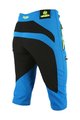HAVEN Cyklistické kalhoty krátké bez laclu - 3/4 ENERGY THREEQ - modrá/žlutá