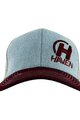 HAVEN Cyklistická čepice - TRUCKER - šedá/červená