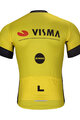 BONAVELO Cyklistický dres s krátkým rukávem - VISMA 2024 - žlutá/černá