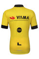 BONAVELO Cyklistický dres s krátkým rukávem - VISMA 2024 KIDS - žlutá/černá