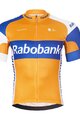 BONAVELO Cyklistický dres s krátkým rukávem - RABOBANK - oranžová/modrá