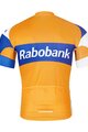BONAVELO Cyklistický dres s krátkým rukávem - RABOBANK - oranžová/modrá