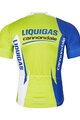 BONAVELO Cyklistický dres s krátkým rukávem - LIQUIGAS CANNONDALE - modrá/zelená/bílá