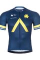 BONAVELO Cyklistický dres s krátkým rukávem - AQUA BLUE - modrá/zlatá