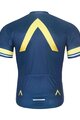 BONAVELO Cyklistický dres s krátkým rukávem - AQUA BLUE - modrá/zlatá