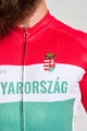 BONAVELO Cyklistický dres s dlouhým rukávem zimní - HUNGARY WINTER - červená/zelená