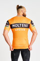 BONAVELO Cyklistický dres s krátkým rukávem - MOLTENI ARCORE - oranžová