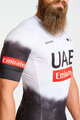 BONAVELO Cyklistický dres s krátkým rukávem - UAE 2025 - bílá/černá