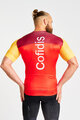 BONAVELO Cyklistický dres s krátkým rukávem - COFIDIS 2025 - červená/žlutá