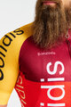 BONAVELO Cyklistický dres s krátkým rukávem - COFIDIS 2025 - červená/žlutá