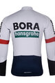 BONAVELO Cyklistický dres s dlouhým rukávem zimní - BORA 2025 WINTER - modrá/bílá