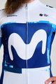 BONAVELO Cyklistický dres s dlouhým rukávem zimní - MOVISTAR 2025 WINTER  - bílá/modrá