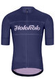 HOLOKOLO Cyklistický dres s krátkým rukávem - GEAR UP - modrá