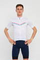 HOLOKOLO Cyklistický dres s krátkým rukávem - LEVEL UP - bílá