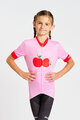 HOLOKOLO Cyklistický dres s krátkým rukávem - FRUIT - růžová/červená