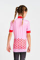 HOLOKOLO Cyklistický dres s krátkým rukávem - FRUIT - růžová/červená