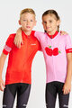 HOLOKOLO Cyklistický dres s krátkým rukávem - FRUIT - růžová/červená