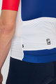 HOLOKOLO Cyklistický dres s krátkým rukávem - TECHNICAL  - bílá/modrá