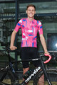 HOLOKOLO Cyklistický dres s krátkým rukávem - STROKES - růžová/modrá