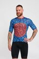 HOLOKOLO Cyklistický dres s krátkým rukávem - TAMELESS - modrá/červená