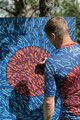 HOLOKOLO Cyklistický dres s krátkým rukávem - TAMELESS - modrá/červená