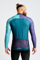 HOLOKOLO Cyklistický dres s dlouhým rukávem zimní - PERFORMANCE WINTER - fialová/zelená