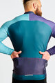 HOLOKOLO Cyklistický dres s dlouhým rukávem zimní - PERFORMANCE WINTER - fialová/zelená