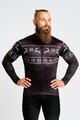 HOLOKOLO Cyklistický dres s dlouhým rukávem zimní - FROSTTRAIL WINTER - černá