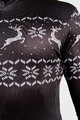 HOLOKOLO Cyklistický dres s dlouhým rukávem zimní - FROSTTRAIL WINTER - černá