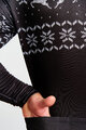 HOLOKOLO Cyklistický dres s dlouhým rukávem zimní - FROSTTRAIL WINTER - černá