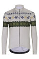 HOLOKOLO Cyklistický dres s dlouhým rukávem zimní - FROSTTRAIL WINTER - šedá/zelená