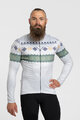 HOLOKOLO Cyklistický dres s dlouhým rukávem zimní - FROSTTRAIL WINTER - šedá/zelená