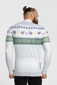 HOLOKOLO Cyklistický dres s dlouhým rukávem zimní - FROSTTRAIL WINTER - šedá/zelená
